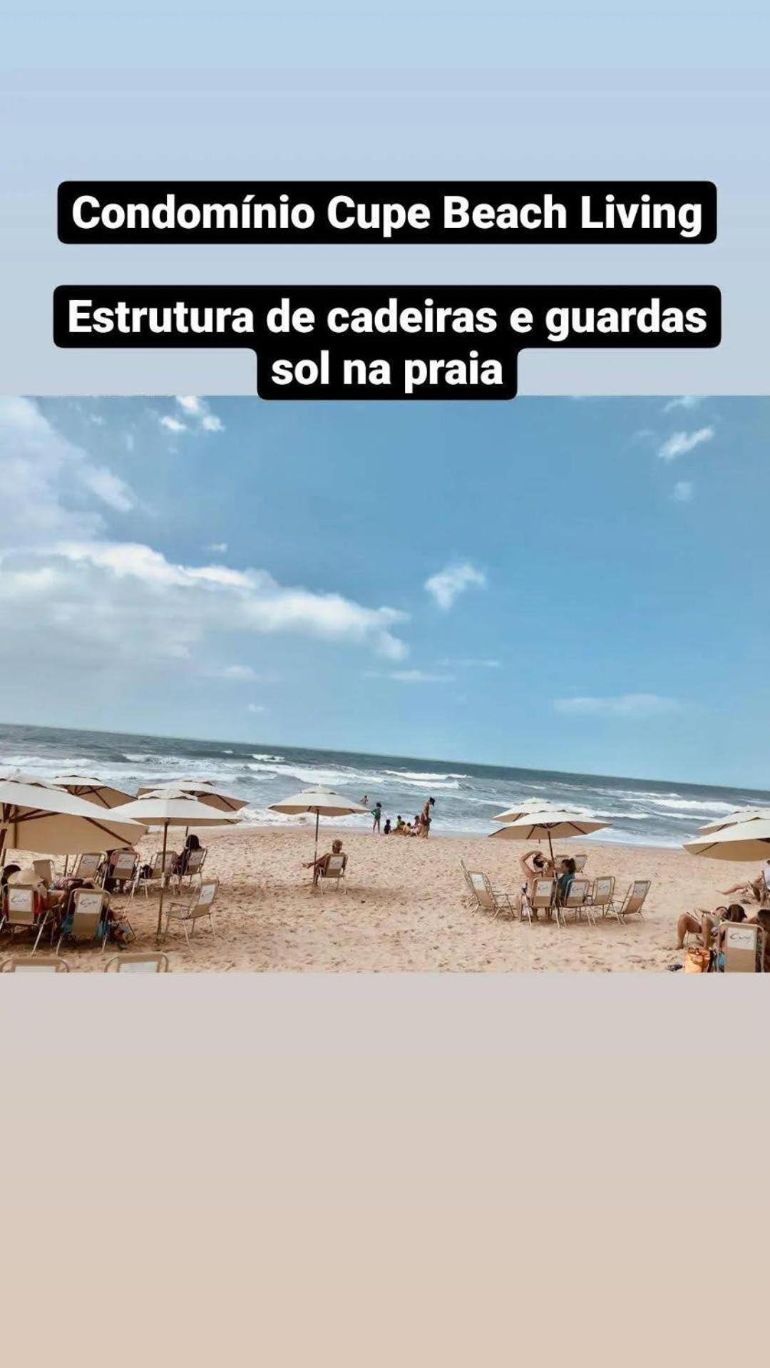 Luxuoso Flat 3 Quartos, Terreo, No Cupe Beach Living - Beira Mar De Pôrto das Galinhas Exteriör bild