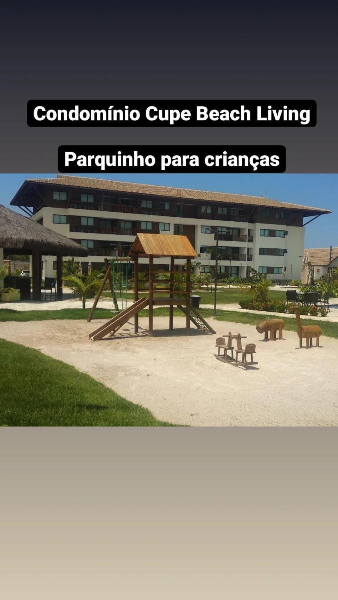 Luxuoso Flat 3 Quartos, Terreo, No Cupe Beach Living - Beira Mar De Pôrto das Galinhas Exteriör bild