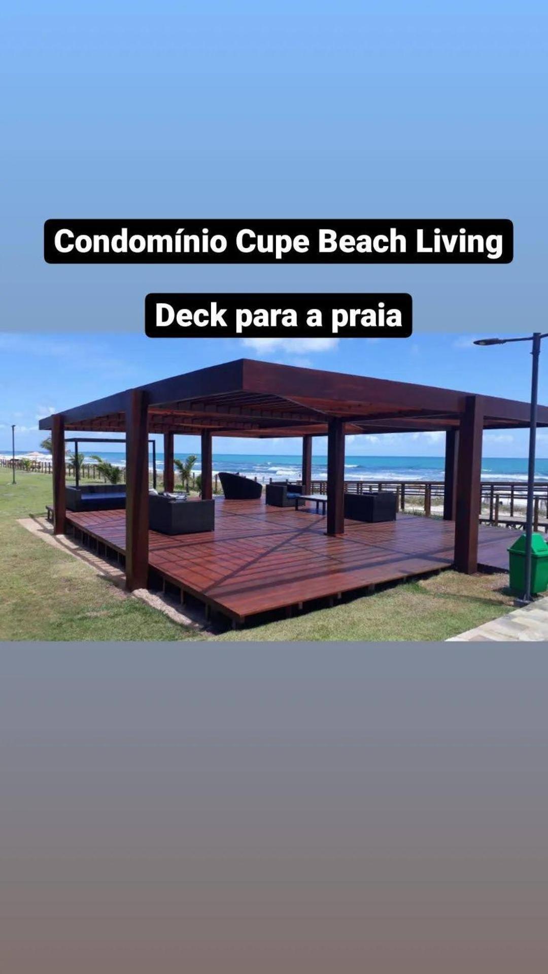 Luxuoso Flat 3 Quartos, Terreo, No Cupe Beach Living - Beira Mar De Pôrto das Galinhas Exteriör bild
